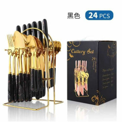 Golden Cutlery 24 Pc Set