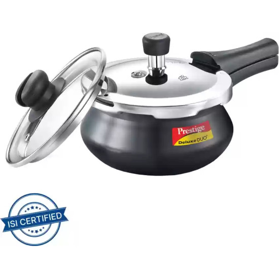 Deluxe Duo Plus Hard Anodised Pressure Cooker