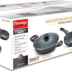 Omega Deluxe Granite 3 Pc Non Stick Gift Set